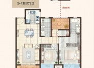 中梁珑璟阁约107㎡B1户型