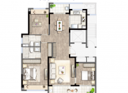 明月兰庭约127m²A户型