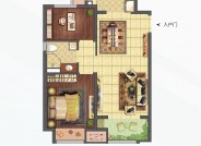 世茂云熙阁约76㎡户型