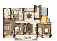 春江名筑180㎡西边套