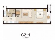 凤凰城57m²户型